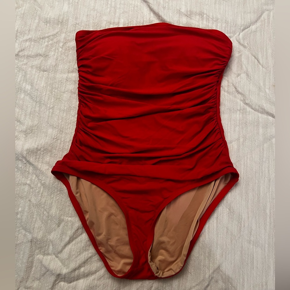 J. Crew Vibrant Red Swimsuit